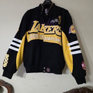 Lakers 2009 Champions Varsity Jacket - Black and Yellow